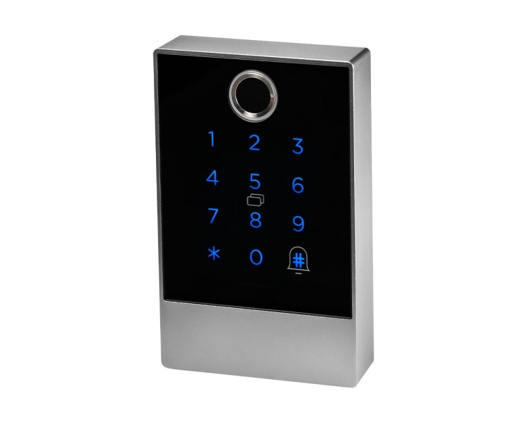 Клавіатура з Bluetooth, з контролером, зчитувачем відбитків пальців та карт Mifare Trinix TRK-1106BTFW
