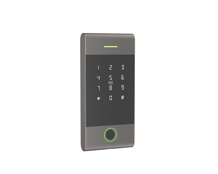 Клавіатура з Bluetooth, з контролером, зчитувачем відбитків пальців та карт Mifare Trinix TRK-1206BTFW Black