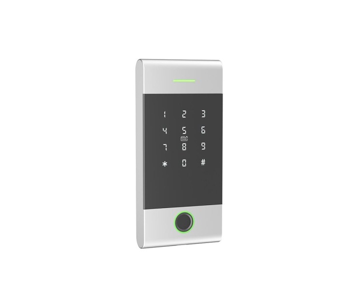 Клавіатура з Bluetooth, з контролером, зчитувачем відбитків пальців та карт Mifare Trinix TRK-1206BTFW Silver