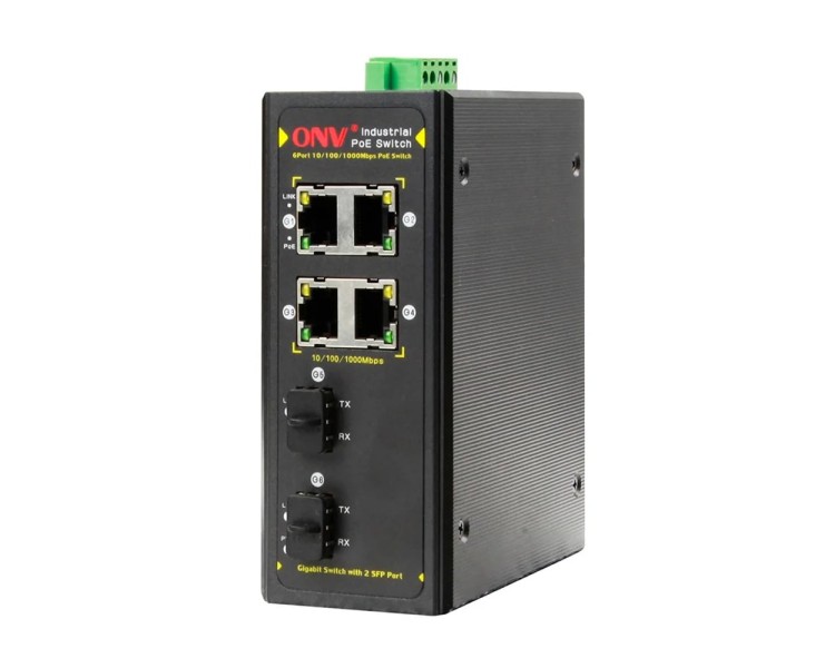 PoE-комутатор 6-портовий гігабітний ONV-IPS7064PF