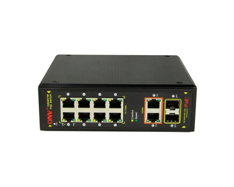 PoE-комутатор 10-портовий ONV-IPS7108PF Combo ports