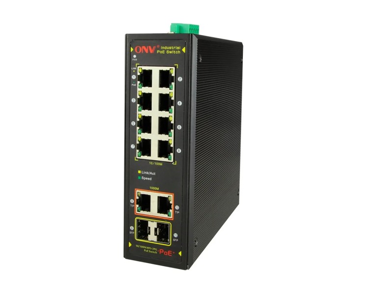 PoE-комутатор 10-портовий ONV-IPS7108PF Combo ports