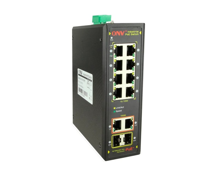 PoE-комутатор 10-портовий ONV-IPS7108PF Combo ports