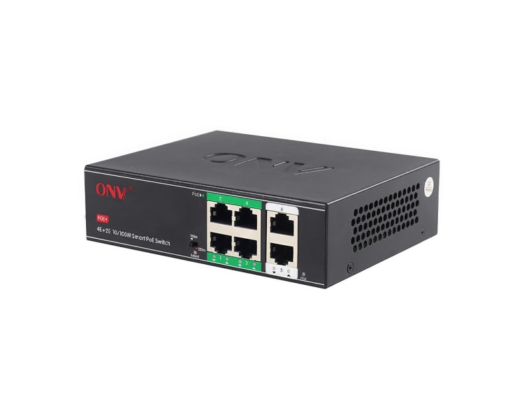 PoE-комутатор некерований 6-портовий ONV-H1064PSD з 4 портами PoE