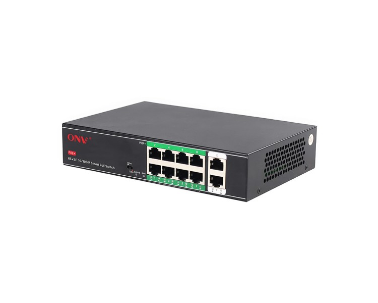 PoE-комутатор некерований 10-портовий ONV-H1108PSD з 8 портами PoE
