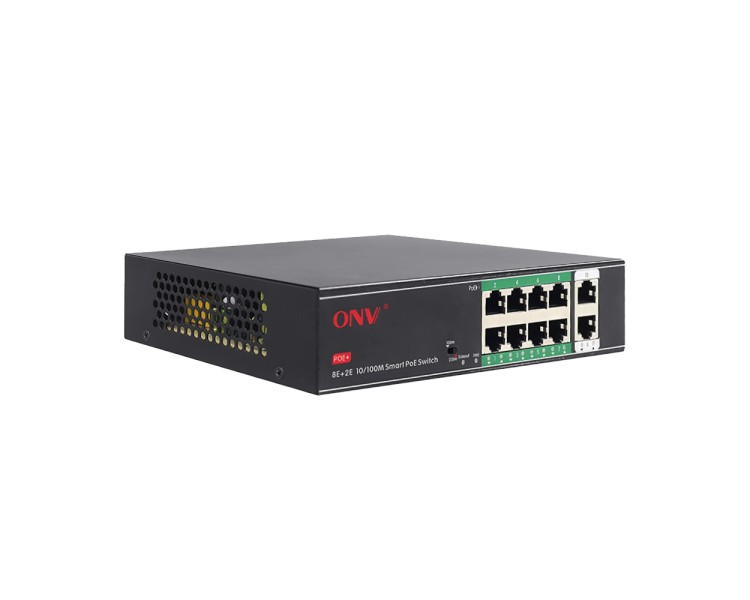 PoE-комутатор некерований 10-портовий ONV-H1108PSD з 8 портами PoE