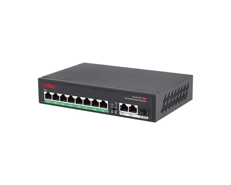 PoE-комутатор некерований 11-портовий ONV-H1108PFD з 8 портами PoE