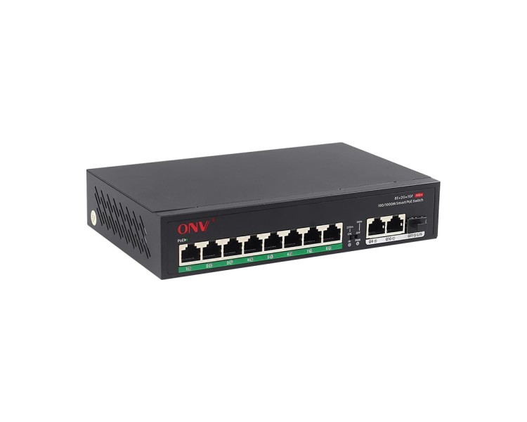 PoE-комутатор некерований 11-портовий ONV-H1108PFD з 8 портами PoE