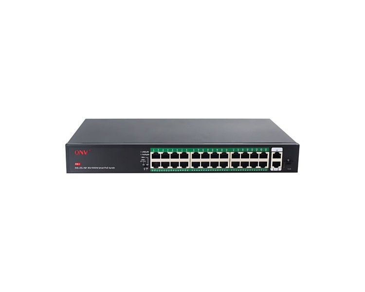 PoE-комутатор некерований 27-портовий ONV ONV-H1024PFD з 24 портами PoE