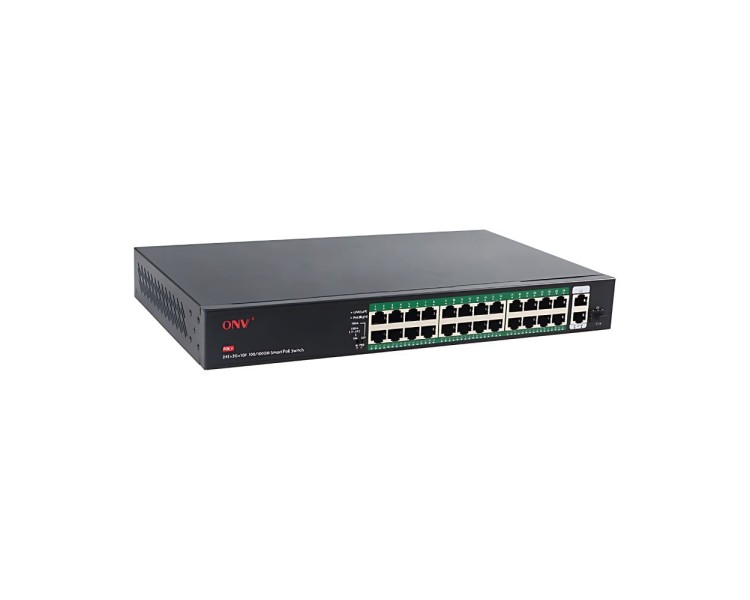 PoE-комутатор некерований 27-портовий ONV ONV-H1024PFD з 24 портами PoE