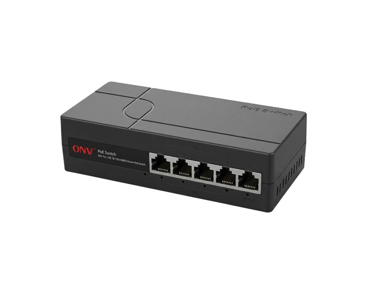PoE-комутатор некерований 5-портовий ONV ONV-H3054PEBS 4 портами PoE