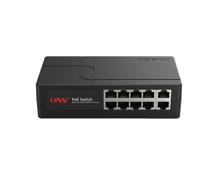 PoE-комутатор некерований 10-портовий ONV ONV-H1108PGBES з 8 портами PoE