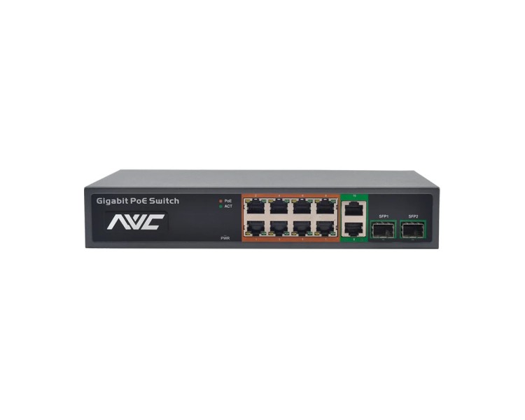 PoE-комутатор 10-портовий NVC-1008GSR