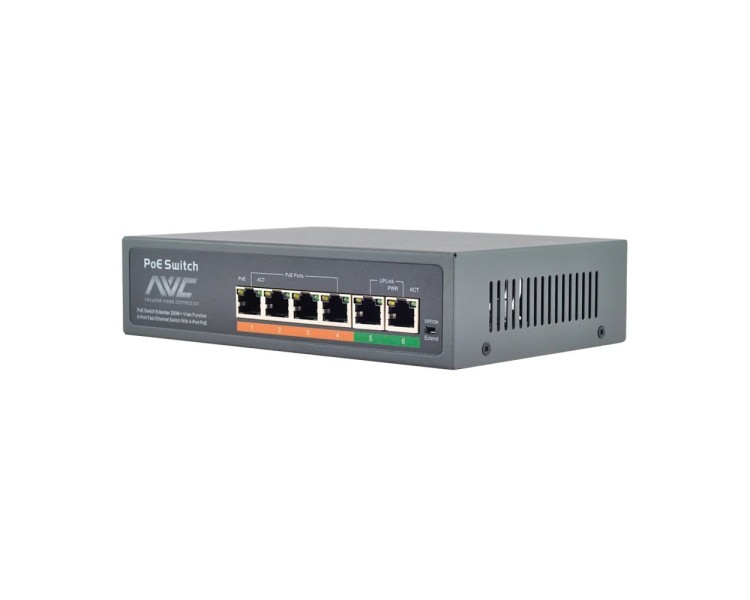PoE-комутатор 6-портовий NVC-604Ex