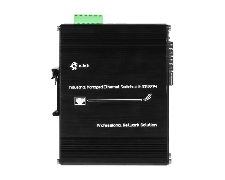 PoE-комутатор 14-портовий керований L2+ E-LINK ETH-IMC2408MP гігабітний з 8 портами PoE, 240W