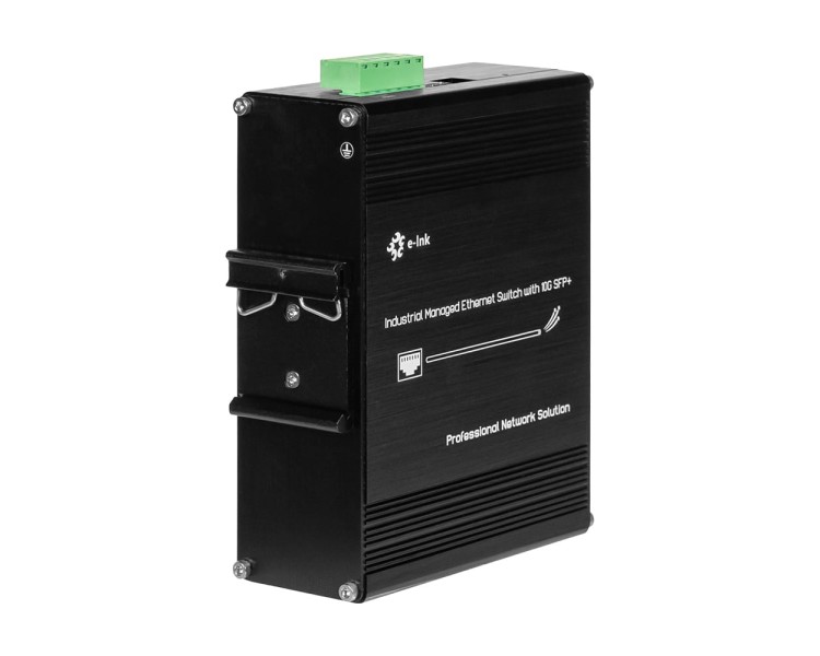 PoE-комутатор 14-портовий керований L2+ E-LINK ETH-IMC2408MP гігабітний з 8 портами PoE, 240W