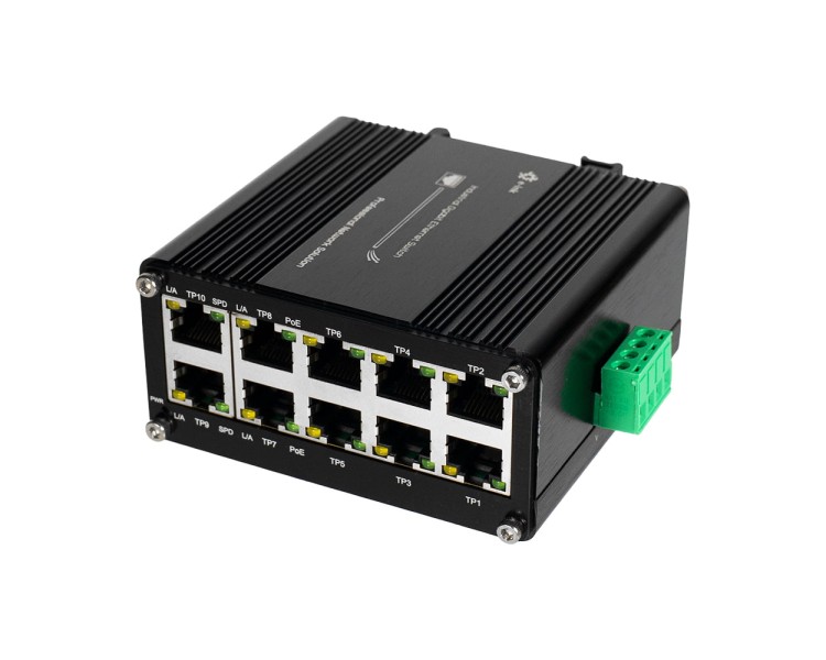 PoE-комутатор 10-портовий E-LINK LNK-IMC010GP з 8 портами PoE