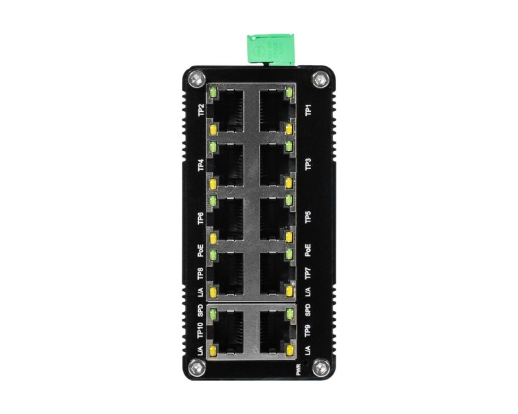 PoE-комутатор 10-портовий E-LINK LNK-IMC010GP з 8 портами PoE