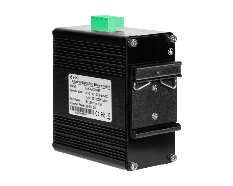 PoE-комутатор 10-портовий E-LINK LNK-IMC010GP з 8 портами PoE