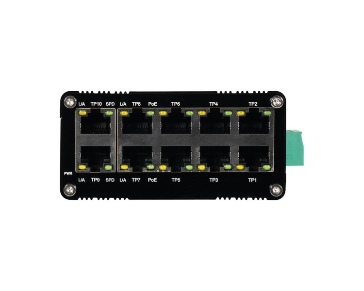 PoE-комутатор 10-портовий E-LINK LNK-IMC010GPB з 8 портами PoE
