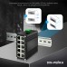 PoE-комутатор 10-портовий E-LINK LNK-IMC010GPB з 8 портами PoE