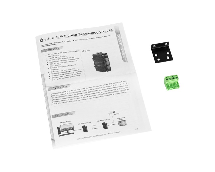 Медіаконвертер E-LINK LNK-IMCRS1100-SFP RS232/RS485/RS422
