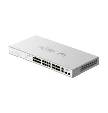 PoE-комутатор 28-портовий керований Wi-Tek WI-PCES328GFH гігабітний 24x1000Mbps PoE+, 2x1000Mbps Uplink, 2xSFP, 235W, Cloud, ONVIF