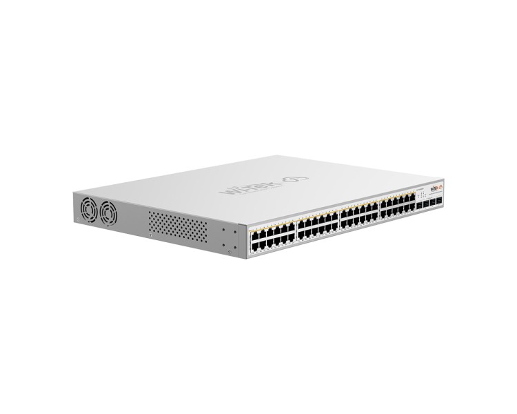 PoE-комутатор 52-портовий керований Wi-Tek WI-PCES352GF гігабітний 48x1000Mbps PoE+, 4xSFP, 370W, Cloud, ONVIF