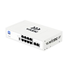 PoE-комутатор 10-портовий некерований Wiking WK-PS210 V2, 8x100Mbps PoE, 2x100Mbps Uplink, 76W