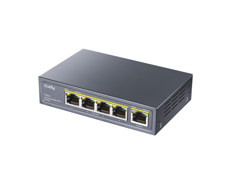 PoE-розширювач 5-портовий Cudy POE40 1 порт PoE++ гігабітний 60W