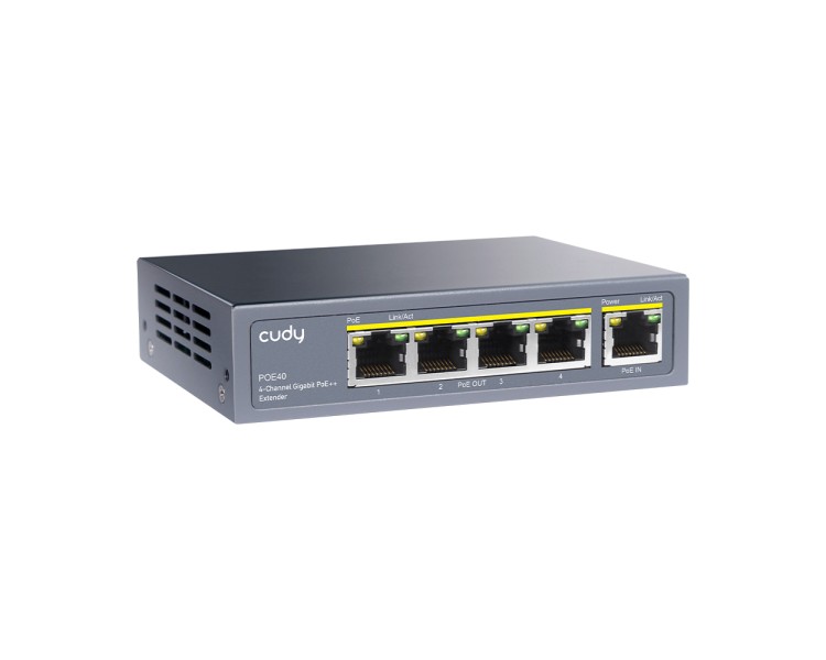 PoE-розширювач 5-портовий Cudy POE40 1 порт PoE++ гігабітний 60W