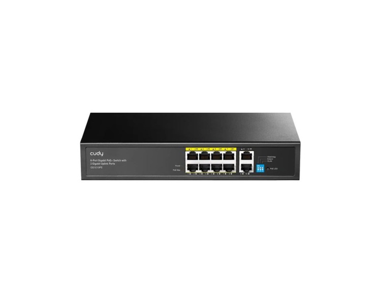 PoE-комутатор 10-портовий некерований Cudy GS1010PE 8 портів PoE+ гігабітний 120W