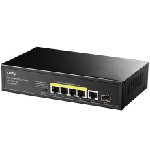 PoE-комутатор 6-портовий некерований Cudy GS1005PTS1 4 порти PoE+ SFP-порт гігабітний 120W