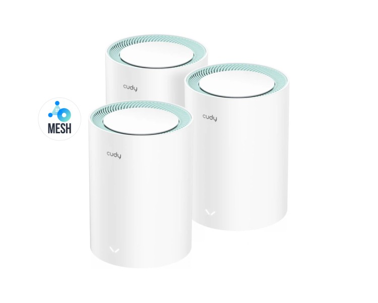 Маршрутизатор WiFi Mesh-система WiFi 5 Cudy M1300 (3-Pack) 3 штуки дводіапазонні гігабітні AC1200