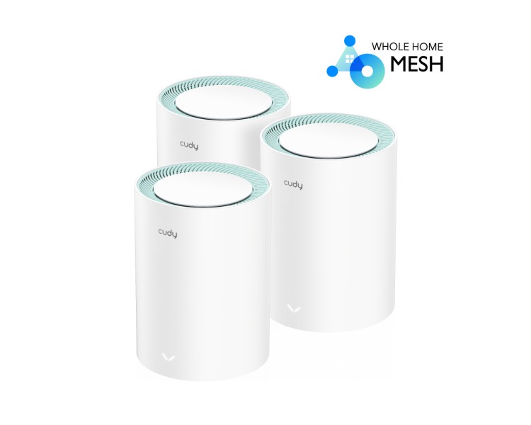Маршрутизатор WiFi Mesh-система WiFi 5 Cudy M1300 (3-Pack) 3 штуки дводіапазонні гігабітні AC1200