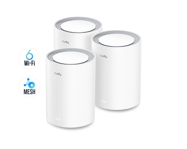 Маршрутизатор WiFi Mesh-система WiFi 6 Cudy M1800 (3-Pack) 3 штуки дводіапазонні гігабітні AX1800