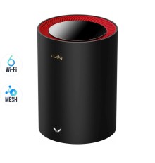 Маршрутизатор WiFi Mesh-система WiFi 6 2.5G Cudy M3000 Black (1-Pack) дводіапазонний AX3000
