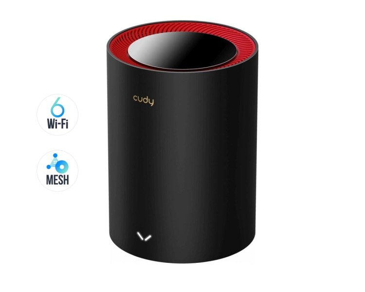 Маршрутизатор WiFi Mesh-система WiFi 6 2.5G Cudy M3000 Black (1-Pack) дводіапазонний AX3000