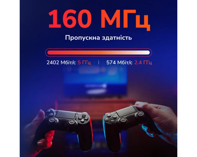 Маршрутизатор WiFi Mesh-система WiFi 6 2.5G Cudy M3000 Black (1-Pack) дводіапазонний AX3000