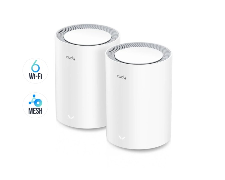 Маршрутизатор WiFi Mesh-система WiFi 6 Cudy M1800 (2-Pack) 2 штуки дводіапазонні гігабітні AX1800