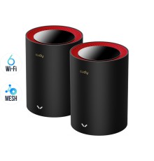 Маршрутизатор WiFi Mesh-система WiFi 6 2.5G Cudy M3000 Black (2-Pack) 2 штуки дводіапазонні AX3000