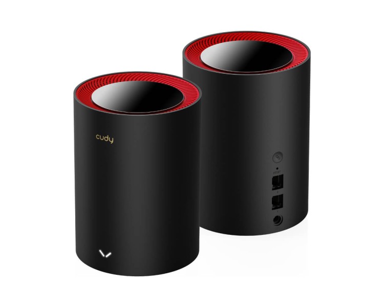 Маршрутизатор WiFi Mesh-система WiFi 6 2.5G Cudy M3000 Black (2-Pack) 2 штуки дводіапазонні AX3000