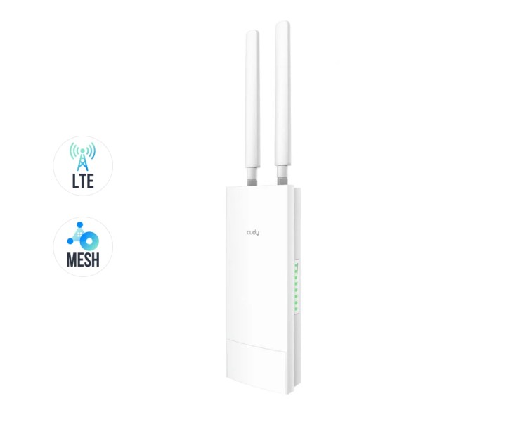 WiFi 5 Mesh 4G LTE-маршрутизатор зовнішній Cudy LT500 OUTDOOR CAT4 дводіапазонний