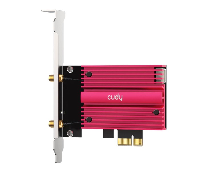 Адаптер WiFi 6E Cudy WE4000 AX5400 PCI Express тридіапазонний з Bluetooth 5.2