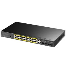 PoE-комутатор 29-портовий керований L2 Cudy GS2028PS4-300W гігабітний з 24 портами PoE, 300W