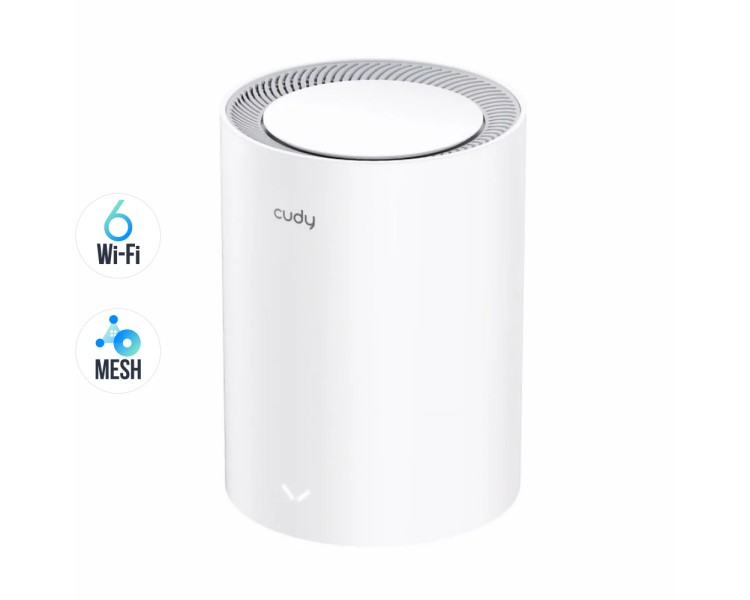 Маршрутизатор WiFi Mesh-система WiFi 6 2.5G Cudy M3000 V2.0 White (1-Pack) дводіапазонний AX3000