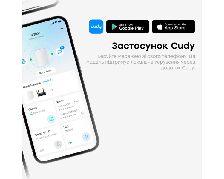 WiFi Mesh 4G LTE-маршрутизатор Cudy LT400 CAT4 N300