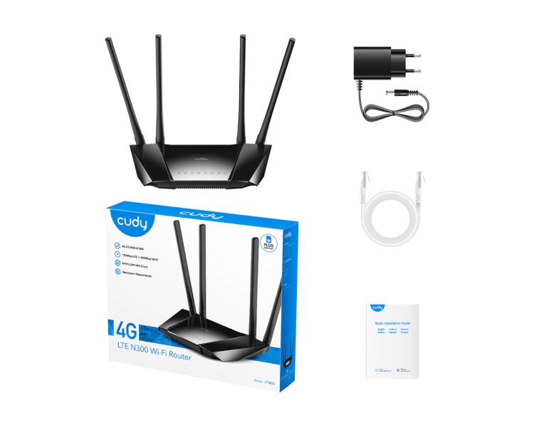 WiFi Mesh 4G LTE-маршрутизатор Cudy LT400 CAT4 N300
