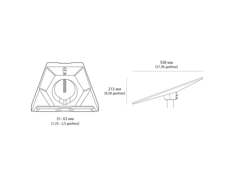 Кріплення перехідника для труб Starlink Standard Pipe Adapter до Starlink Gen3 REV4