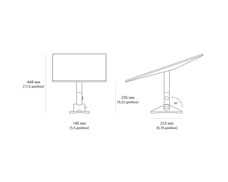 Поворотне кріплення Starlink Standard Pivot Mount до Starlink Gen3 REV4